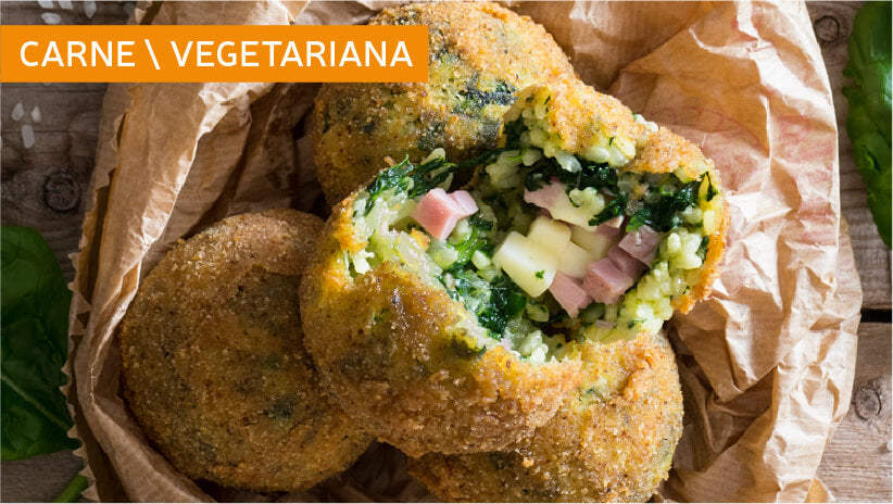 Arancine agli spinaci