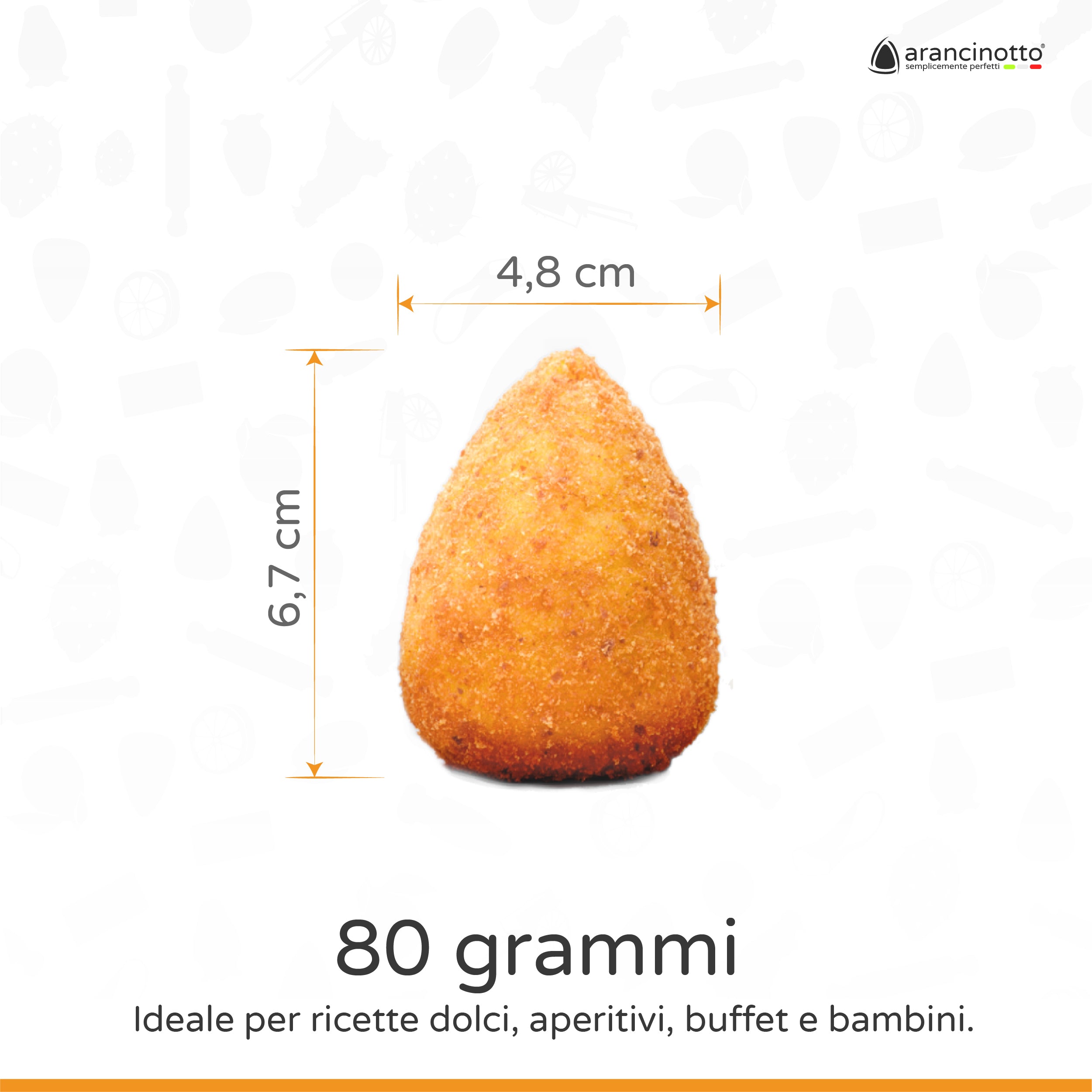 KIT COMPLETO - 4 Stampi per arancini Arancinotto